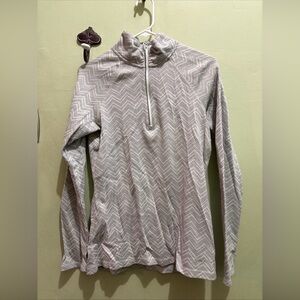 Eddie Bauer Chevron Pattern 1/4 Quarter-Zip Pullover